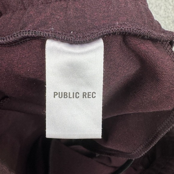 Public Rec Pants Mens 30‎ Daymaker Lounge Sweatpant Drawstring Pockets Burgundy - Picture 5 of 13